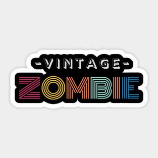 Vintage Zombie Sticker